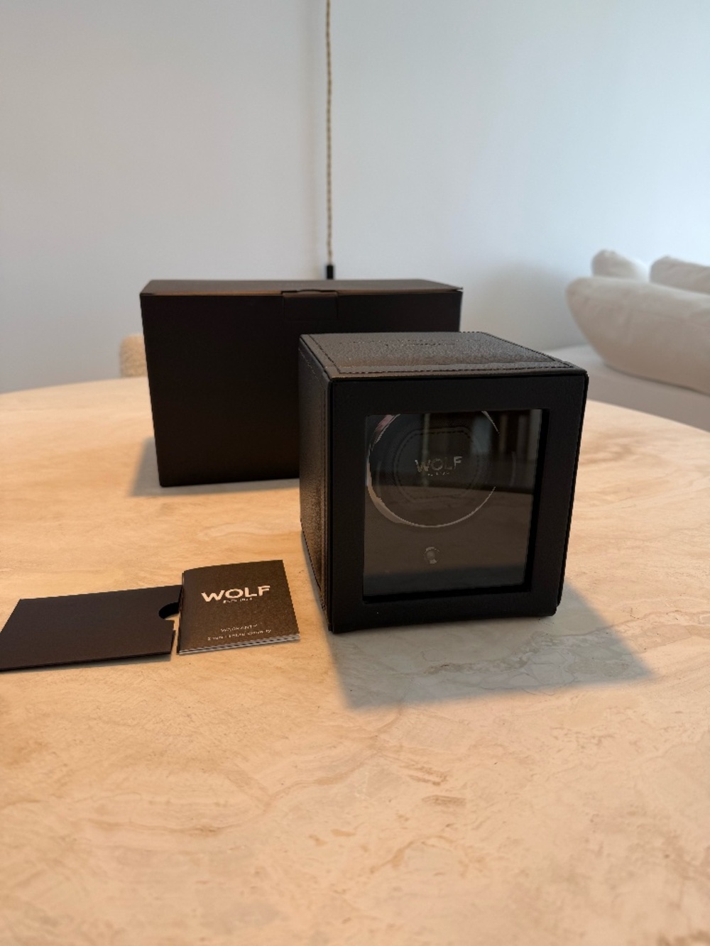 WOLF Watch Winder Black M 1.8 Centurion Special Edition - New With Box